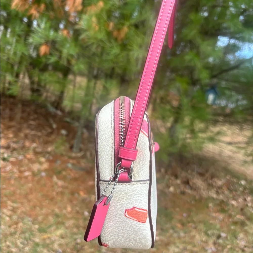 Coach White Popsicle Print Crossbody with Wristlet Limited Edition - Picture 14 of 17